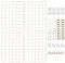 CIKLCIX Metal Grid Wall Panel Rose Gold, Wire Grid Photo Display Organizer, 17.3×11.8 Wire Board Grid Wall, Grid Picture Frame, 4-Pack Wire Mesh Memo Board with Clips and Hooks