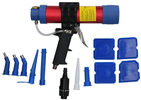 TTOCAR Pneumatic Glass Glue Gun, Air Caulking Straight Adjustable Aluminum Power Tools Power Tools Hardware Tools Sealant Gun Mini Caulk Gun Cordless Caulk Gun Q3‑310ML