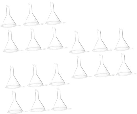 90 Piezas embudo de liquido embudos de emulsion liquida s de líquido de laboratorio foldable funnel plástico de decantación de mango largo s para hogar PRETYZOOM