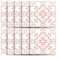 Feegow Pack Of 10 Pink Tile Stickers, Kitchen Bathroom Wall Tile Stickers Peel And Stick On Tile Transfers Covers Decals, Self Sticky Wall Art Decor(medium)