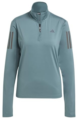 adidas Damen Own the Run Half-Zip Jacket, Preloved Teal, XS