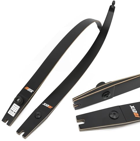 surwolf Wettkampf recurvebögen wurfarme, 16–32 lbs, Bogenschießen, Ziel Recurvebogen wurfarm, 66/68/70, ILF schnittstelle, für Takedown Recurvebogen,Erwachsenenbogen,Langbogen (70”, 24 lbs)