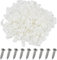 EUIEUT 150 Stk R Typ Kabelklemmen 6mm Kabelhalter Weiß Drahtklemme R Typ Cable Clip Draht Clips Kabel Kunststoff Drahtmanagement Kabelclips Schnurbefestigungsclips mit Schrauben kabelklemmen