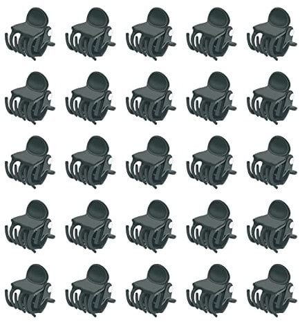 KINGLAKE 30 Pcs Orchid Clips, Plant Clips Garden Flower Clips for Orchid Stem Support, Dark Green