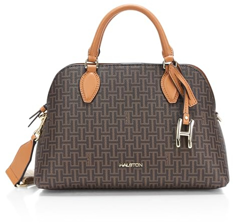 HALSTON Quincy Top-handle Satchel Bag With Bag Charm Damen Handtaschen Satchel