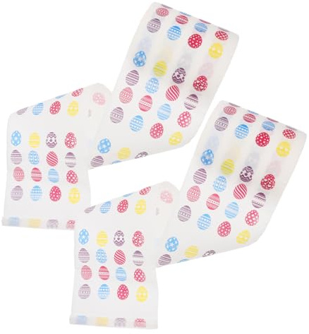 Toddmomy Toilettenpapier Ostern 2 Rollen mit Dekorativem Ostermuster aus Zellstoff Praktisch und Leicht Tragbar für Reisen und Alltag
