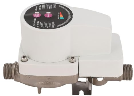 YWBL-WH Wasserdruckerhöhungspumpe, Automatisch, 3 Geschwindigkeiten, 100 W–200 W, Bürstenloser Motor mit Trockenlaufschutz für Wasserhähne, Toiletten, Duschen, Boiler (EU-Stecker)