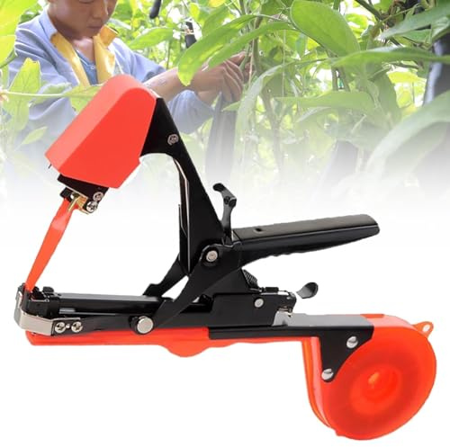 KFGISD, Strumento for nastro adesivo for piante, apertura 52 mm, design anti-chiodo, fascio ad alta efficienza e cerchio di nastro regolabile,Legatrice per piante
