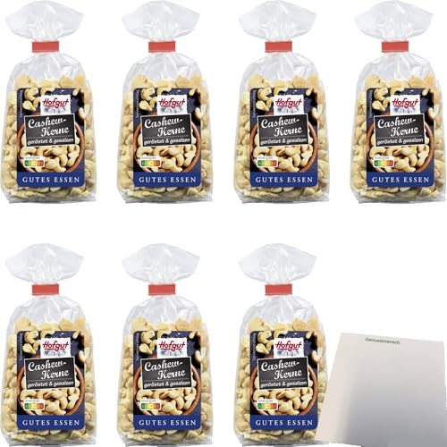 usy Bundle für Hofgut Cashews G+G VPE (7x150g Karton) + usy Block