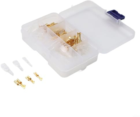 Kit de cosse de câble 120 pièces avec manchons, mâle femelle 2,8/4,8/6,3 mm pour audio domestique