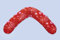 Theraline das Original- Stillkissen inkl. Flauschbezug u. EPS-Mikroperlen, F-88 Retroblume rot