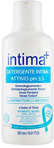 Intima+ I Intima Active Cleanser pH 3,5 mit natürlichem antibakteriellem Mittel, auf Basis von Thymian, 500 ml