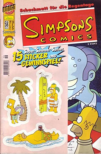 Simpsons Comics Nr. 58/2001 08.2001 Schachmatt für die Regentage 15 Sticker