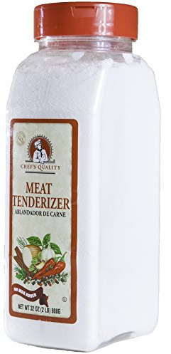 Chefs Quality Meat Tenderizer with No MSG Added - 32 Oz Bottle