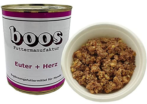 6 Stück (Dosen) Boos Euter und Herz 800 g