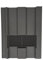 Beddoes Products Roof Tile Vent for Marley Ludlow Major with Flexi Pipe Adaptor (Grey - Sanded)