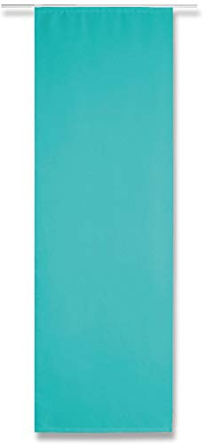 Panneau japonais Alessia - Occultant - Avec et sans technique - Moderne et élégant - Disponible en plusieurs couleurs, Tissu, türkis - aquatürkis, mit Technik