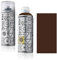 SPRAY.BIKE Fahrrad Lackspray in versch. Farben - KEINE GRUNDIERUNG notwendig - Acryllack/Lack Spray in 400 ml Spraydose, Matt- und Klarlack Optik möglich (Espressobraun Brick Lane, Klarlack Set)