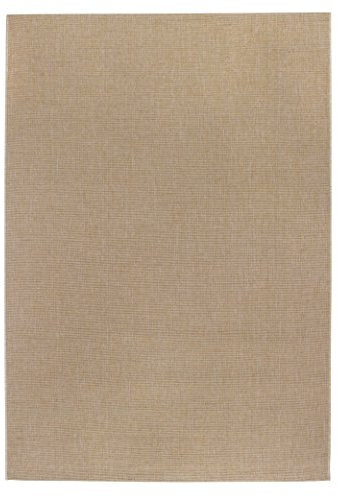 Webteppich Kurzflor Flachgewebe Uni beige 50 x 80 cm . Weitere Farben und Größen verfügbar