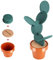 Set di 6 Sottobicchieri Creativi a Forma di Cactus, Sottobicchieri Moltifunzione Pastiglie Sottobicchieri Isolati per Decorazione Casa e Ufficio, di Inaugurazione della Casa