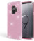 NALIA Handyhülle kompatibel mit Samsung Galaxy S9, Glitzer Ultra-Slim Silikon-Case Back-Cover Schutzhülle, Glitter Sparkle Handy-Tasche Bumper, Dünnes Bling Strass Phone Etui, Farbe:Pink