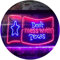 ADVPRO Don't Mess with Texas Garage Dual Color LED Barlicht Neonlicht Lichtwerbung Neon Sign Rot & blau 600 x 400mm st6s64-i3369-rb