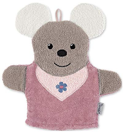 Sterntaler Spiel-Waschhandschuh Maus Mabel, Größe: 25 x 24 cm, Rosa