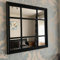 WINDOW Black Soho Style Indoor/outdoor Garden Mirror Hallway Vanity Wall Elegant Vintage Style Gift