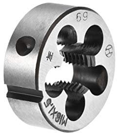 sourcing map Metrische Runde Schneideisen Maschinen Linksgewinde Legierter Werkzeugstahl M16 X 1,5