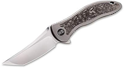 WE Knife Unisex – Erwachsene Synergy 2 CF Tanto Taschenmesser, Schwarz, 21