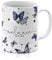 Tirita Personalised Mug Initial with Name, Custom Gift for Mum, Dad, Kids or Girls. [19 - Butterflies]