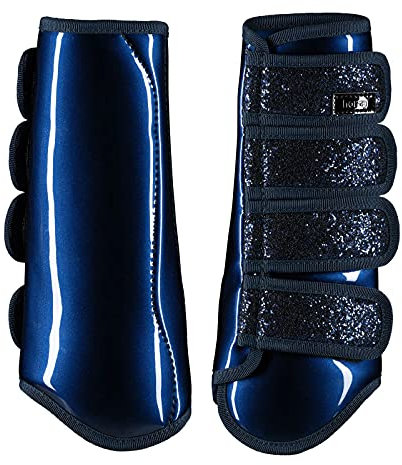 HORZE Glitzer-Gamaschen, Blau, XF