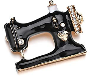 WEISUO Nähmaschine Emaille Anstecknadel Brosche Pins für Frauen Legierung Überzug Kleid Pins Brosche Corsagen Schal Clip