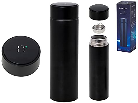 Edelstahl Isolierflasche Tee Kaffee Thermobecher LED Temperaturanzeige 500ml