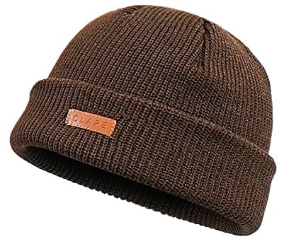 CLAPE Trawler Beanie Mütze Acrylic Cotton Beanie Strickmütze Classic Knit Hat Streetstyle Trawler Beanie Watch Hut Rollup Edge Schädeldecke