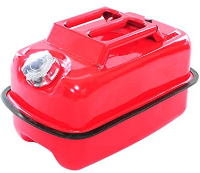 BHBXZZDB Bidon d'essence Bidon en métal Bidon Essence 10L/20L/30L, Carburant Métal Canister Rouge pour Carburant, pour Essence et Diesel,avec Bec Flexible