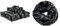 Borussia Dortmund Unisex Bvb-frottier-set Frottier Set, Grau Schwarz, 30 x cm EU & BVB-Multifunktionstuch