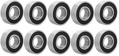 Artillery 10 Stücke 6202-2RS 15x35x11mm Klein Rillenkugellager Geschirmte Kugellager Gummi Versiegelt Lagerstahl Hochgeschwindigkeits-Kugellager für Drehmaschinen