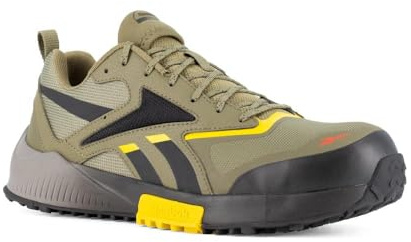 Reebok Lavante Trail 2 Work EH Comp Toe Army Green/Black/Yellow 15 D (M)