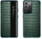 Custodia Per Samsung Galaxy S23 Ultra/S23 Plus/S23,Coccodrillo Modello Pelle Flip Cover Con Specchio View Y Supporto Antiurto Robusto Protezione Custodia,Verde,S23 6.1
