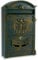 ZENO Letter Box Wall Mounted | Postbox | Large Traditional Post Box Mailbox | Post Letter Box for Home | Vintage Classic Mail Box with 2 Keys | Easy to Install | Keep Your Mail Safe (Bronze)