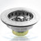 WiseWater 3 1/2” Stainless Steel Universal Kitchen Sink Drain Assembly with Removable Basket Strainer/Stopper
