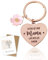 GEBETTER Schlüsselanhänger Geschenke für Mutter Herz Damen Muttertag Erntedankfest Weihnachten Geburtstag Geburtstagsgeschenk Mütter Geschenk (Mama - Roségold Edelstahl)