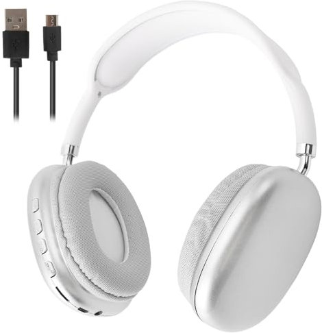 Camidy Bluetooth Headphones Over Ear Wireless/Wired Noise Canceling Over-Ear Stereo Headset for Smartphone Laptop