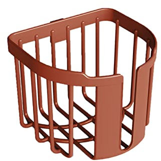 HERCHR Toilettenpapierhalter, 2 Stück, Zur Wandmontage, Taschentuchkorb, Wandmontage, Papierhalter, Korb, Toilettenpapierbox Für Badezimmer, Rollenpapier, Drahtkorb(Rot)