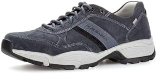 Pius Gabor Herren Sneaker Low,Halbschuhe,zertifiziertes Leder,Wechselfußbett,Sportschuhe,Freizeitschuhe,Turnschuhe,Indigo,48.5 EU / 13 UK