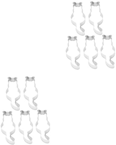 ABOOFAN 10 Stk Keksformen Plätzchen Teebeutel-Organizer Cartoon-Gebäck schneidemaschine aus edelstahl Backen Kekse Backwerkzeug Alpaka-Ausstecher Modellieren Schimmel kleine Werkzeuge