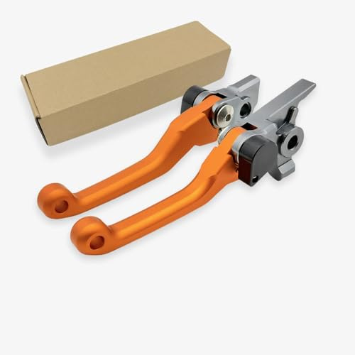 Pivot Brems- und Kupplungshebel für KTM 250 350 450 500 SXF XCF SX EXC-F 2014-2023 (Orange)