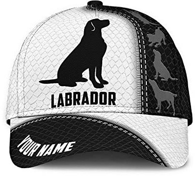 Schirmmütze Basecap Personalisierter Labrador Golf Caps Leichtgewicht Baseball Cap Verstellbare Capatmungsaktive Mütze Für Running, Golf, Tennis