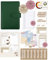 BeginnerBudget® Budget Planner Deutsch - Starterset mit Sparchallenge Budgetplaner - Sparen mit Umschlagmethode + Anleitung - Ringbuch - Binder A6 Glattleder-Style (Grün)